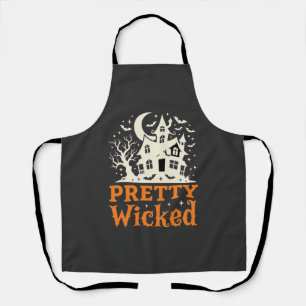 Delantal Casa Embrujada de Halloween Pretty Wicked_1