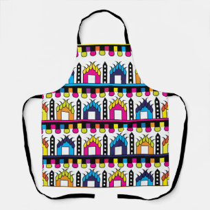 Delantal Casas coloridas modernas