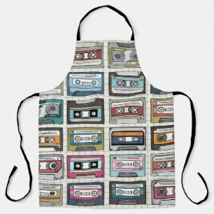 Delantal Cassette de música retro: Icono nostálgico