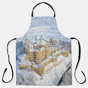 Delantal Castillo aéreo Hohenzollern: Alemania nevada.