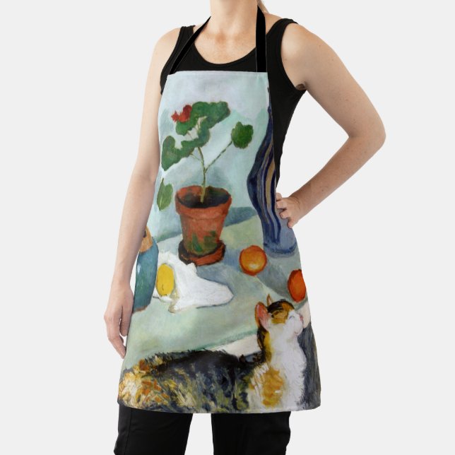 Delantal Cat and Still Life, August Macke (in situ)