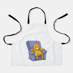 Delantal Cat con Sofa