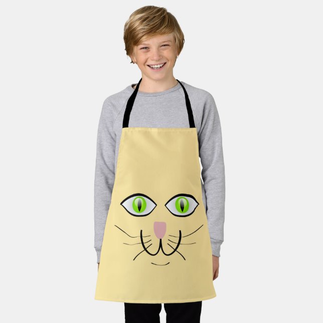 Delantal Cat Funny Face Cartoon-29034 (Gastado)