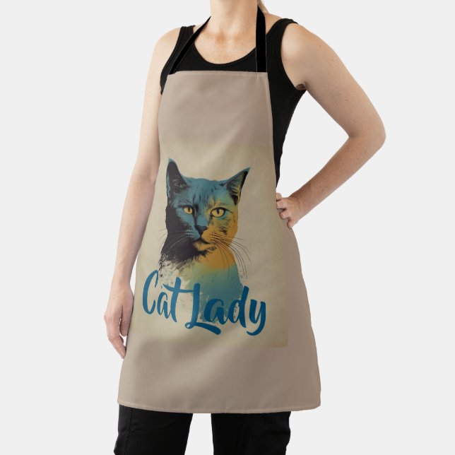 Delantal Cat Lady Apron (in situ)