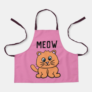 DELANTAL CAT MEOW APRON PARA NIÑOS CHICAS