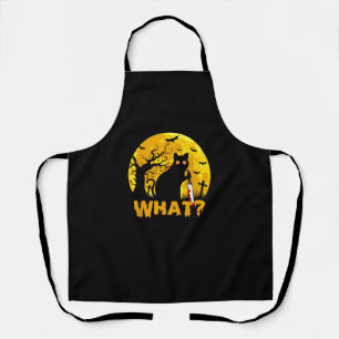 Delantal Cat What_ Halloween Black Cat with Knife - Funny W