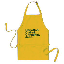 Delantal Catalina Nuns Names Apron