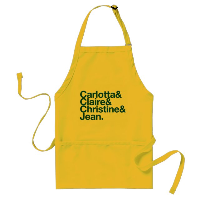Delantal Catalina Nuns Names Apron (Frente)