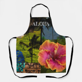 Delantal Cataratas Opaeka'a, Collage hawaiano de Kauai