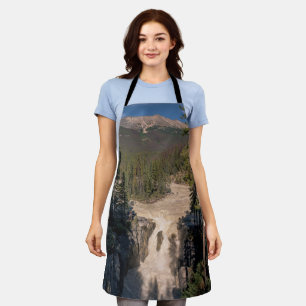 Delantal Cataratas Sunwapta, fotografía de cascada