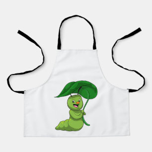 Delantal Caterpillar con hoja como parasol