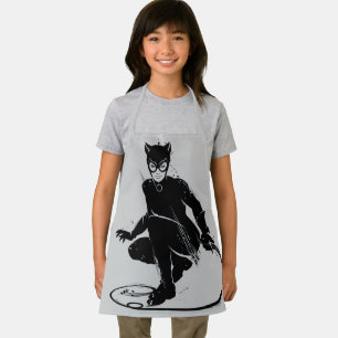 Delantal Catwoman Pose con Pincel de Tinta