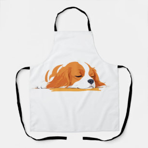 Delantal Cavalier King Charles Adorable Animal Sleeping Fun