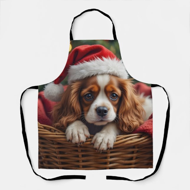 Delantal Cavalier King Charles Spaniel Cozy Basket (Anverso)