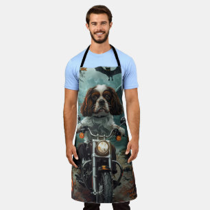 Delantal Cavalier King Charles Spaniel Halloween Espeluznan
