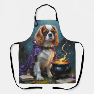 Delantal Cavalier King Charles Spaniel Whimsical Halloween