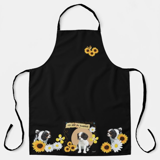 Delantal Cavalier King Charles Tri Spaniel-Over Print Apron (Anverso)