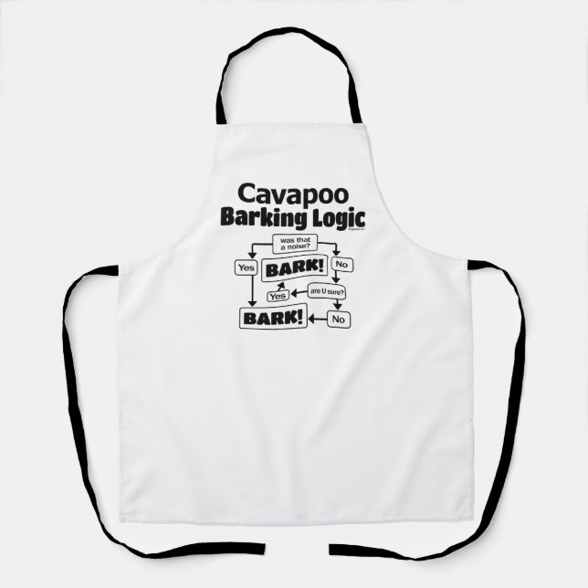 Delantal Cavapoo Barking Logic (Anverso)