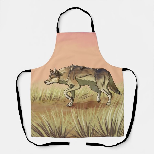 Delantal Caza al amanecer (Anverso)