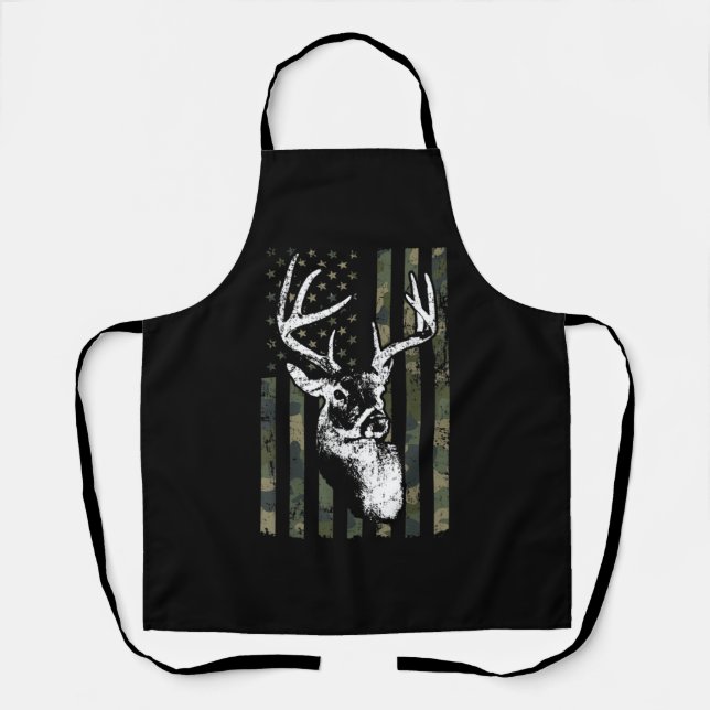 Delantal Caza de ciervos Whitetail Buck en EE.UU. Camuflage (Anverso)