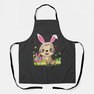 Delantal Cazador De Huevos De Pascua Perezoso Lindos Conejo