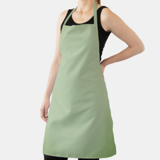 Delantal Celadón verde de jade sólido 