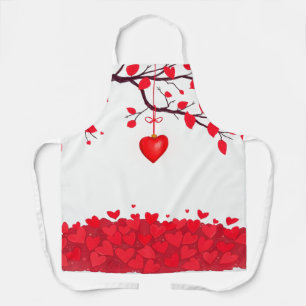 Delantal Celebración el día de San Valentín del amor