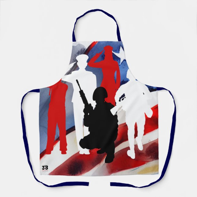 Delantal Celebrando a los veteranos (Anverso)