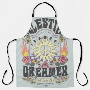 Delantal CELESTIAL DREAMER SUN ROSA TSHIRT DISEÑO gráfico h