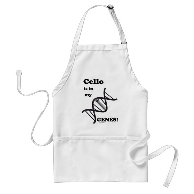 Delantal Cello Está En Mis Genes (Frente)