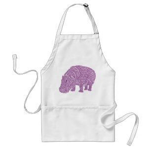 Delantal Celtic Knotwork hippo apron.