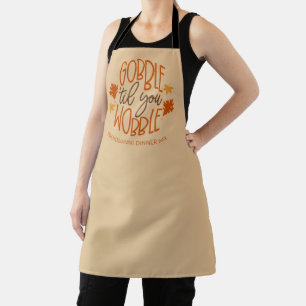 Delantal Cena Agradable Gobble Hasta Que Tocas