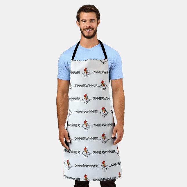 Delantal "Cena ganadora" Esfuerzo olímpico de Grill Apron (Gastado)