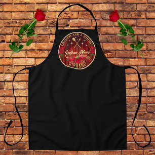 Delantal Cena y un Show Custom Name Soprano Apron