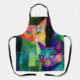 Delantal Centinelas de gato cubista