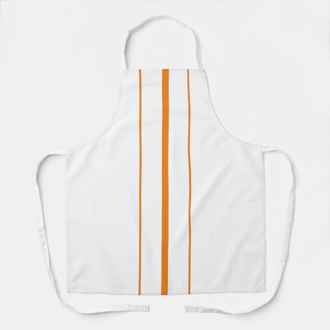 Delantal Centro De Tangerina Deportiva Tiras De Carreras En (Anverso)