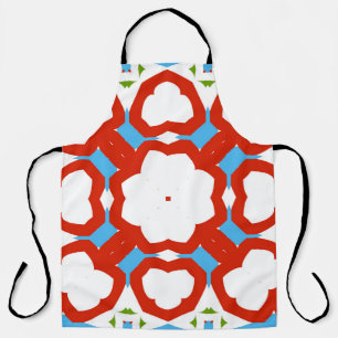 Delantal Cerámica de talavera mexicana antigua. Diseño gráf