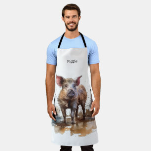 Delantal Cerdito Juguetón, personalizado