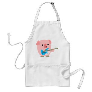 Delantal Cerdo Apron Personalizado de Cute Rockin