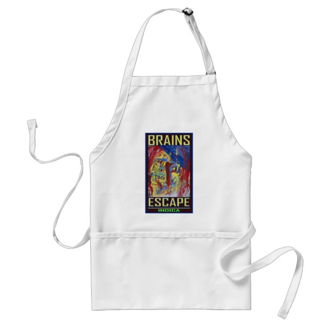 DELANTAL  CEREBROS ESCAPAN INDICA (Frente)