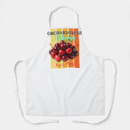 Delantal Cerezas frescas de huerto - maduración y plumón