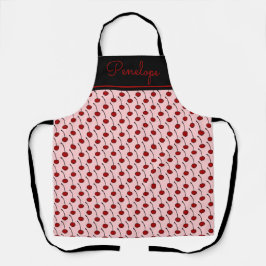 Delantal Cerezas rojas personalizadas