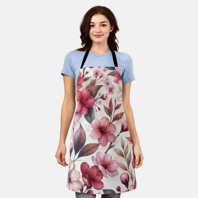 Delantal Cerezo en flor (Gastado)