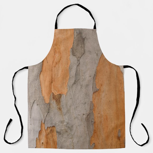 Delantal Cerrar la foto del tronco del árbol (Anverso)