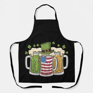 Delantal Cerveza Irlandesa Irlanda Estados Unidos Bandera A