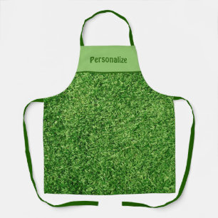 Delantal Césped verde de hierba divertida