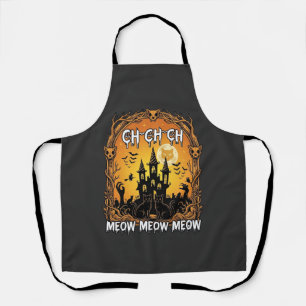 Delantal Ch Meow Castillo Embrujado de Halloween_1