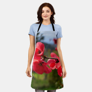 Delantal Chaenomeles speciosa All Over Print Apron