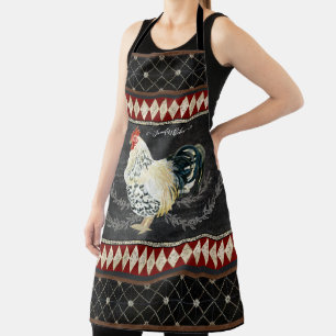 Delantal Chalkboard con nombre de casa de campo rústica ga