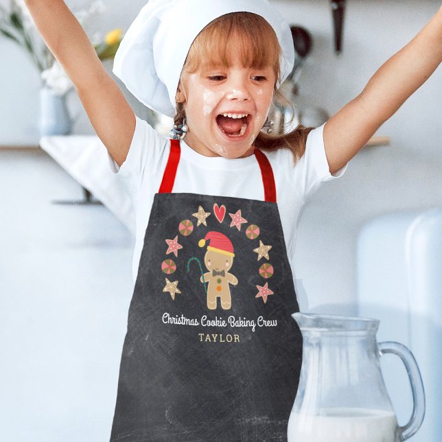 Delantal Chalkboard de crianza de niños con pan de jengibre (Subido por el creador)